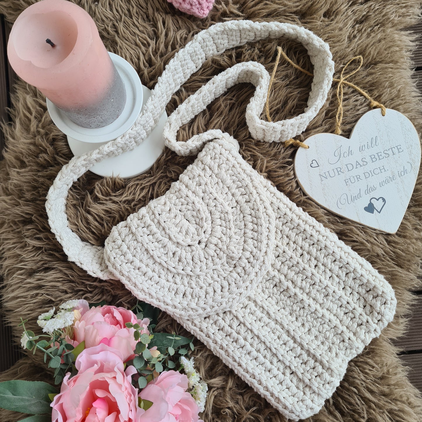 Handgefertigter Häkeltasche