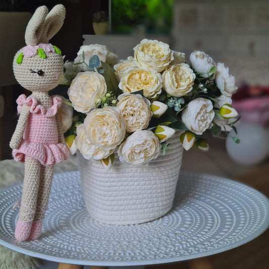 Handgehäkelter Plüschtier Kaninchen " Sophie"