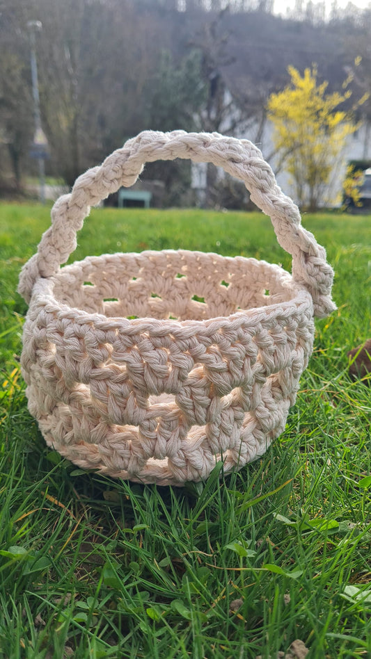 Vintage handgefertigter, hypoallergener Korb