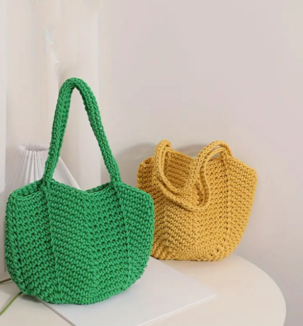 Handtasche Im Minimalistischen Strohdesign