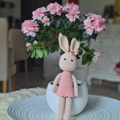 Handgemachter gestrickter Plüschtier Häschen "Luna"