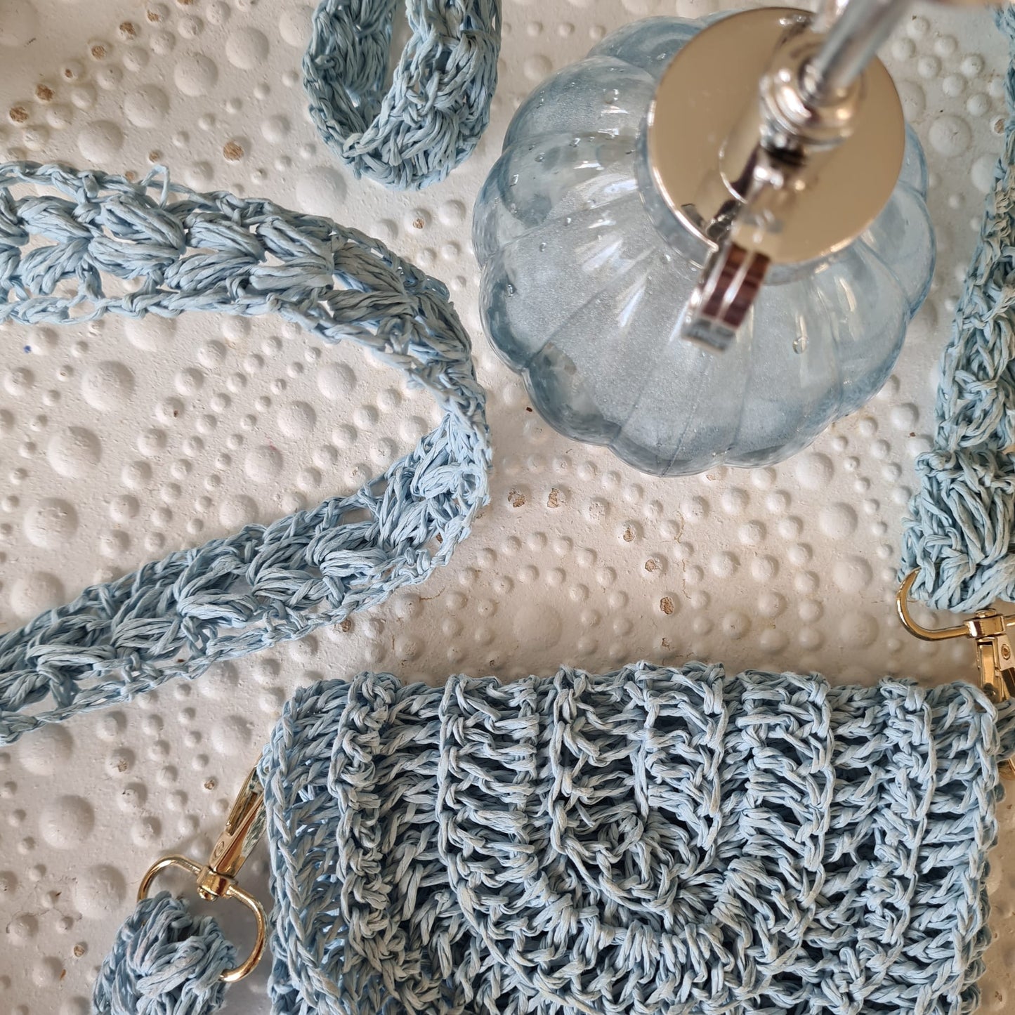 Stroh Tasche, gehackelt
