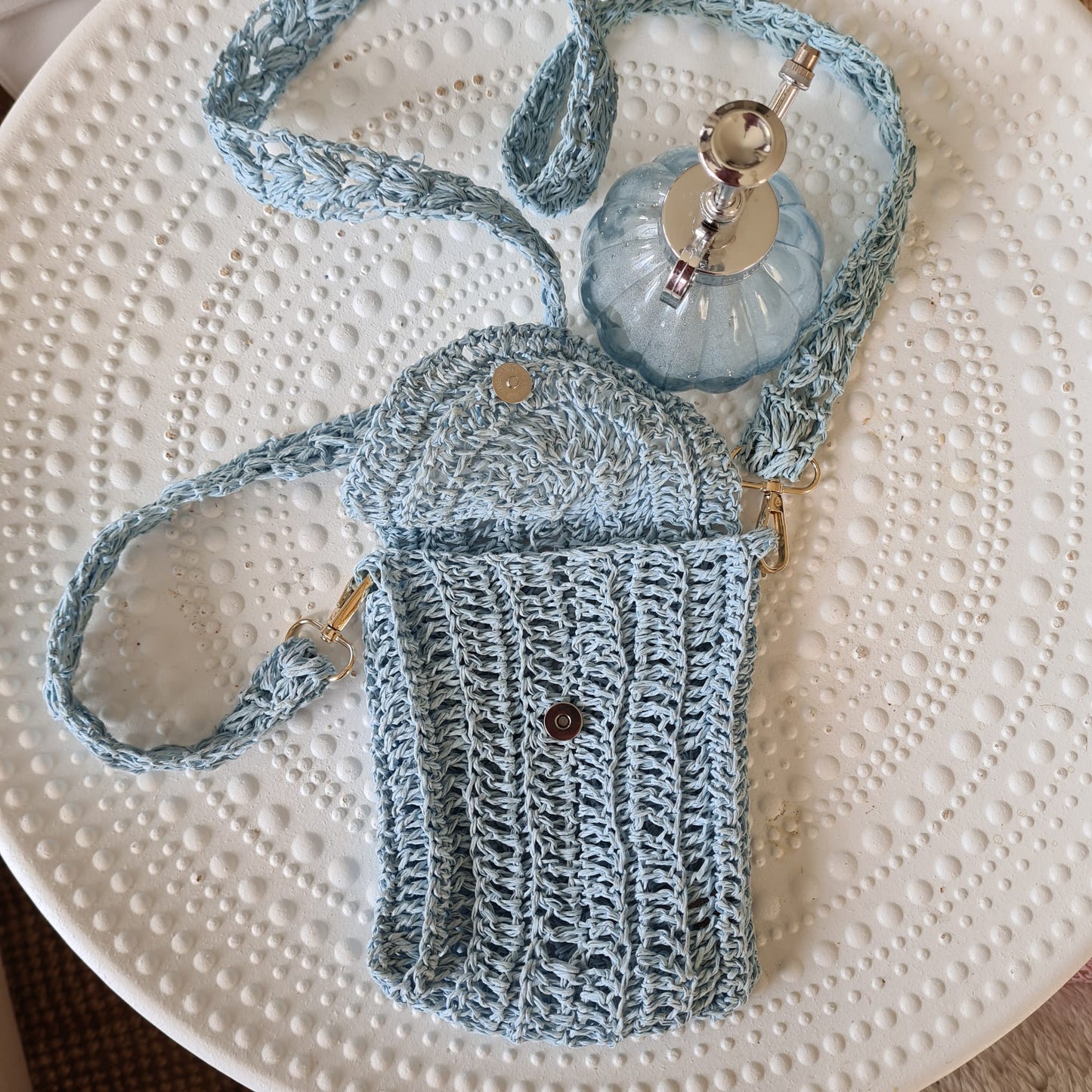 Stroh Tasche, gehackelt