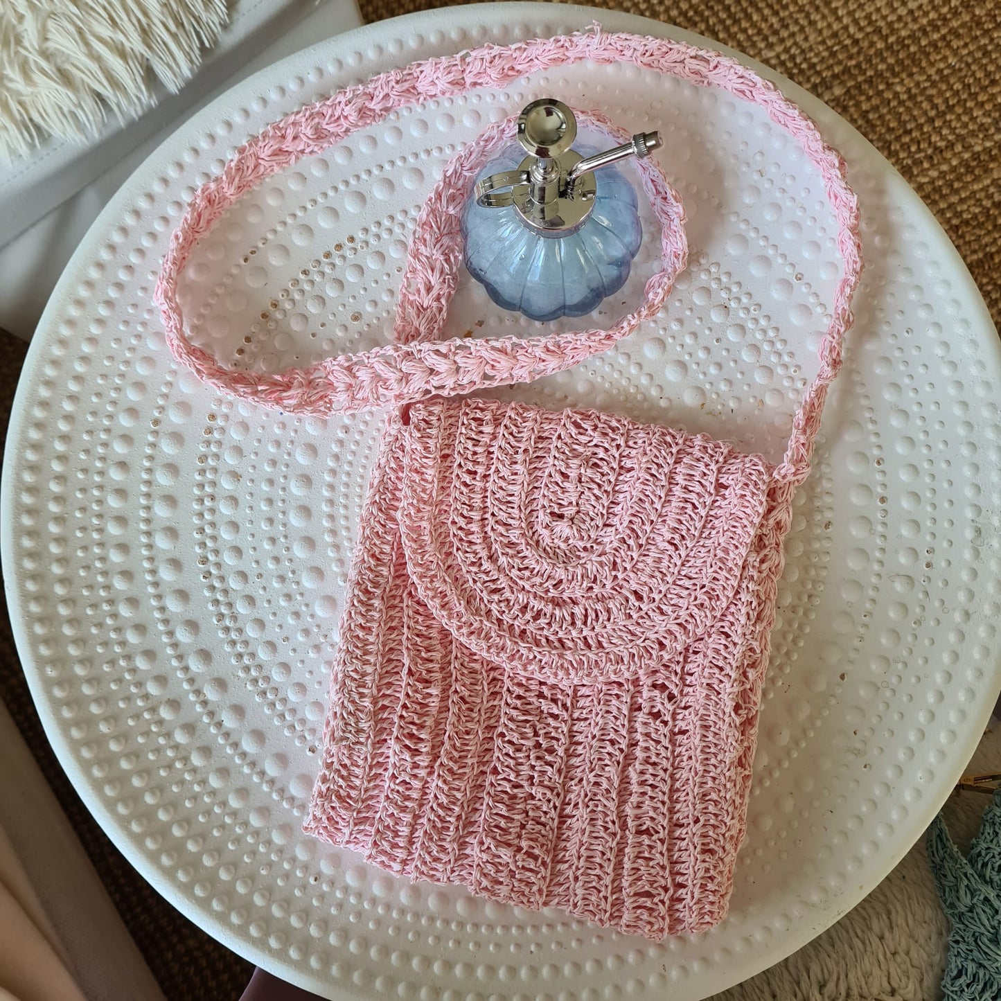 Stroh Tasche,gehackelt