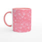 White 11oz Ceramic Mug with small lettering "Ich liebe dich"