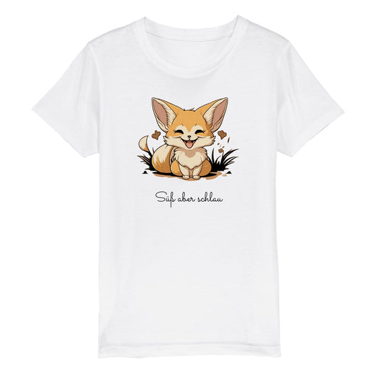 Organic Kids Crewneck T-shirt "Fox"