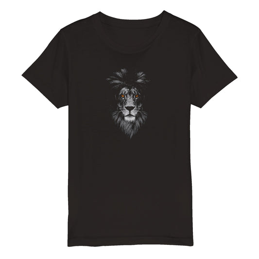 Organic Kids Crewneck T-shirt Lion